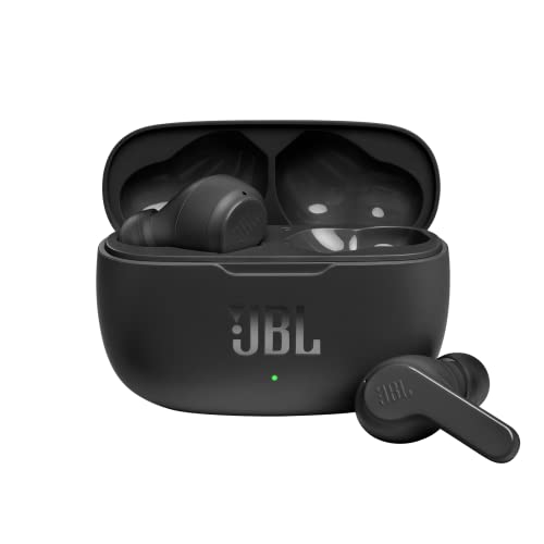 JBL Wave 200 TWS True-Wireless In-Ear Bluetooth-Kopfhörer in Schwarz – Kabellose Ohrhörer mit integriertem Mikrofon – Musik Streaming bis zu 20 Stunden – Inkl. Ladecase-1