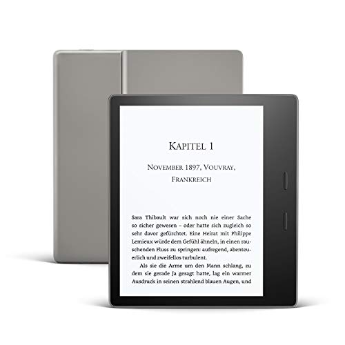 Kindle Oasis, Leselicht mit verstellbarer Farbtemperatur, wasserfest, 8 GB, WLAN, Grafit-1