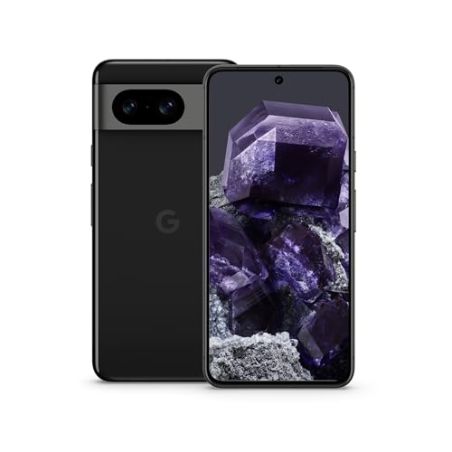 Google Pixel 8 – Google Pixel 8 – Android-Smartphone ohne SIM-Lock mit leistungsstarker Pixel-Kamera, 24 Stunden Akkulaufzeit und leistungsstarken Sicherheitsfunktionen – Obsidian, 128GB-1