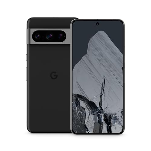 Google Pixel 8 Pro – Android Smartphone ohne SIM-Lock mit Teleobjektiv, langer Akkulaufzeit und Super Actua Display – Obsidian, 128GB-1