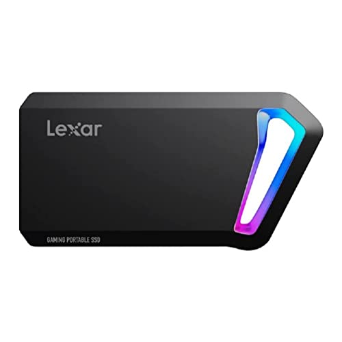 Lexar SL660 BLAZE Gaming Portable SSD 1TB, Externe SSD USB 3.2 Gen 2x2, Solid State Drive mit RGB LEDs, Bis zu 2000 MB/s Lesen, 1900 MB/s Schreiben, USB Type-C port (LSL660X001T-RNNNG)-1