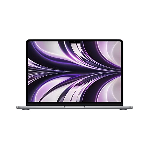 Apple 2022 MacBook Air Laptop mit M2 Chip: 13,6" Liquid Retina Display, 8GB RAM, 256 GB SSD Speicher, beleuchtete Tastatur, 1080p FaceTime HD Kamera. Kompatibel mit iPhone/iPad; Space Grau-1