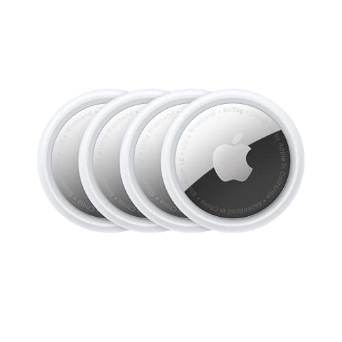 Apple AirTag 4er Pack - Finde und behalte Deine Sachen im Blick: Schlüssel, Geldbörsen, Gepäck, Rucksäcke und mehr. Einfaches Einrichten mit iPhone oder iPad. Austauschbare Batterie-1