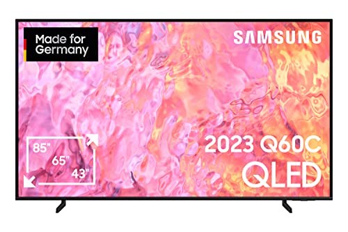 Samsung QLED 4K Q60C 55 Zoll Fernseher (GQ55Q60CAUXZG, Deutsches Modell), Quantum-Dot-Technologie, Quantum HDR, AirSlim Design, Smart TV [2023]-1