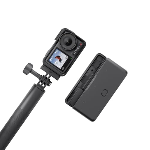 DJI Osmo Action 4 Adventure-Combo – 4K/120fps wasserdichte Kamera, 1/1,3-Zoll-Sensor, 10-Bit und D-Log M, 155°-Ultraweitwinkel-Sichtfeld, bis zu 7,5 Std. mit 3 zusätzlichen Akkus für Vlogging-1