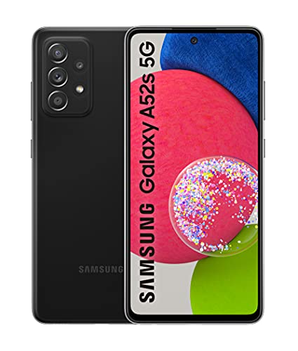Samsung SM-A528BZKDEEB Galaxy M53 5G Android Smartphone, 5.000 mAh Akku, Dual SIM, 6 GB RAM und 128 GB Speicher, Schwarz, 6.7 Zoll Infinity O Tft Display-1