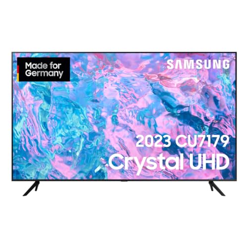Samsung Crystal UHD CU7179 55 Zoll Fernseher (GU55CU7179UXZG, Deutsches Modell), PurColor, Crystal Prozessor 4K, Motion Xcelerator, Smart TV [2023]-1