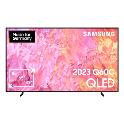 Samsung QLED 4K Q60C 75 Zoll Fernseher (GQ75Q60CAUXZG, Deutsches Modell), Quantum-Dot-Technologie, Quantum HDR, AirSlim Design, Smart TV [2023]-1